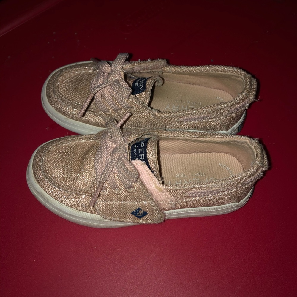 Pink Sparkle Toddler Sperry Docksiders